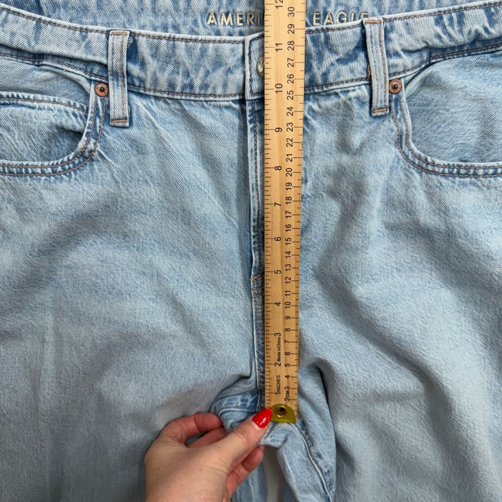 American Eagle 14 AE Dreamy Drape Strigid A-Line Fit Jeans Grunge Punk Festival - Picture 13 of 16